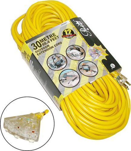 Picture of Pwr. Ext.Cord O/D 12/3 30M Lightd - No: P010867