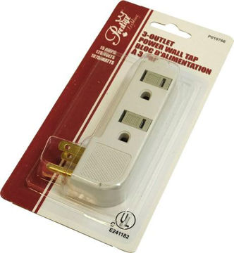 Picture of Plug-Wall Tap 3-Outlet Dlx - No P010766