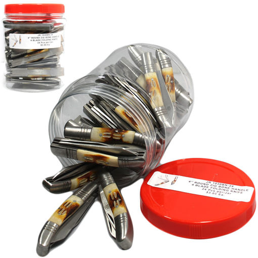 Picture of Knife Pocket 4In Bone Hd 2 Bld - No JR1030BN-24