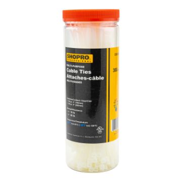 Picture of Cable Ties 300Pc 4in, 8in Clear - No C000328