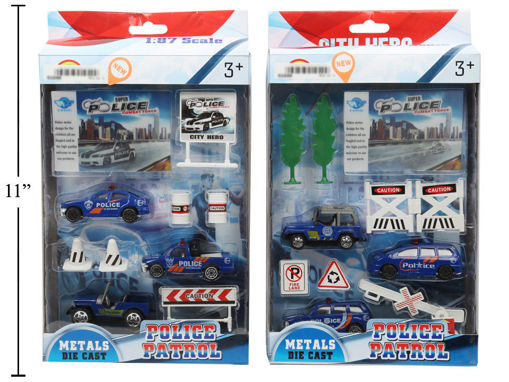 Picture of Police Playset, 2 Styles, 10 Pc - No 01049