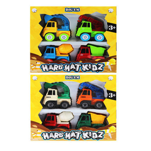 Picture of Construction Truck 4Pcs 3.5in - No 21575
