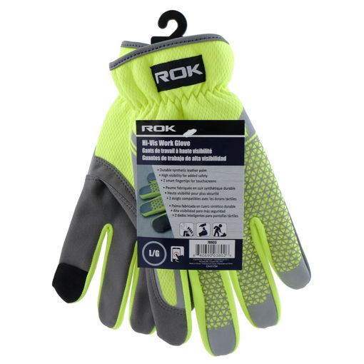 Picture of Glove Work Hi-Vis Large - No 70933