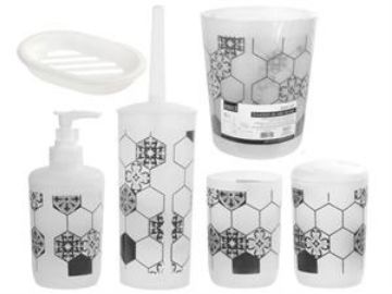 Picture of Bath Accessory Set, Blue 6Pcs - No 74742