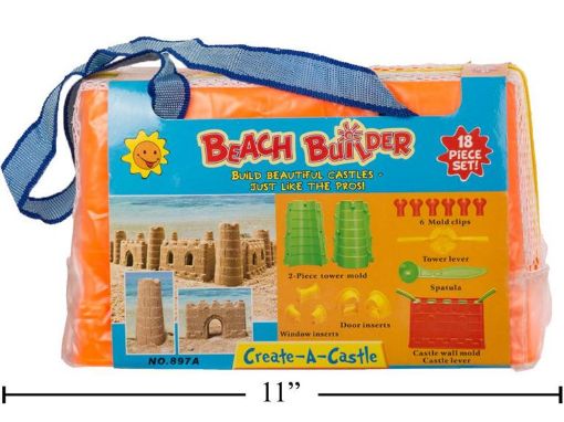 Picture of Sand Castle Moulds 18Pcs - No 13391