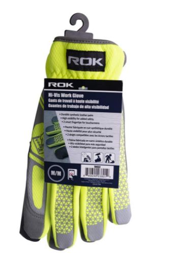 Picture of Glove Work Hi-Vis Med - No 70932