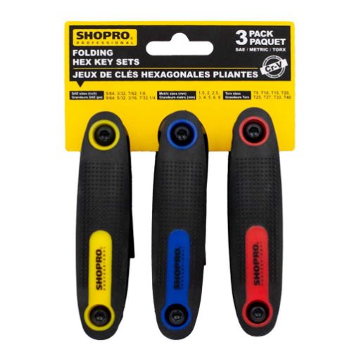 Picture of Hex Key 3Pcs Sae-Metric-Trox - No H005380