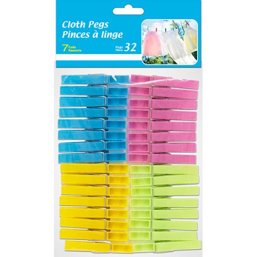 Picture of Peg Cloth 32Pk 7Coil Plastic - No 076237