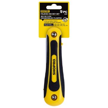 Picture of Folding Hex Keys Sae 9Pc - SKU: H005680